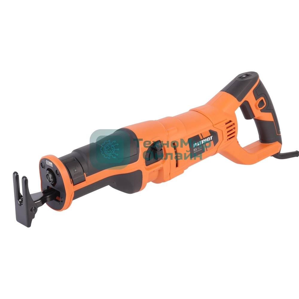 Пила сабельная сетевая PATRIOT RS 909. 1200Вт., Маятниковый ход! 1000-2800об/мин., (дерево/алюминий/металл): 210/20/10мм