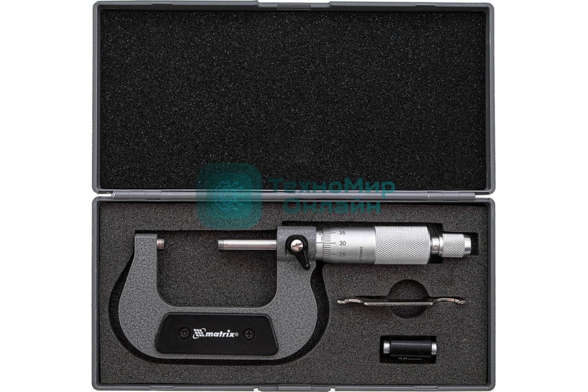 Микрометр Matrix механический, 25-50 мм
