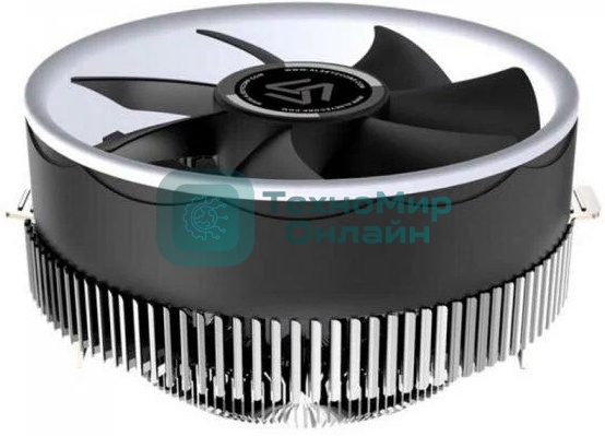 Кулер для процессора ACD серебристый, 100 мм, алюминий, 2200 об/мин, 28 дБ, 4 pin, 65 Вт, 68 мм