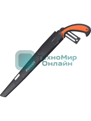 Ножовка садовая Patriot SP-270, нескладная, ножны, лезвие (япон.стальSK5,270 мм,7TPI), PP+TPR-ручка