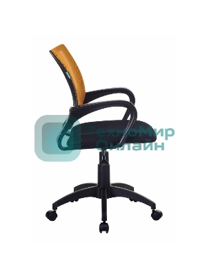 Кресло Бюрократ CH-695NLT оранжевый/черный, сетка/ткань, 120 кг, механизм качания