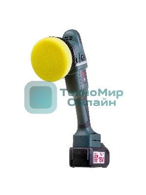 Профессиональная бесщеточная полировальная машина аккумуляторная KLPRO KLPS18B-80 (18В, Li-ion-2шт, 8.0А·ч, 125мм, М14, 2000-4800 об/мин З/У,сумка)