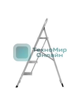 Стремянка стальная Сибртех, 4 широкие ступени 20х30 см с полимерным покрытием