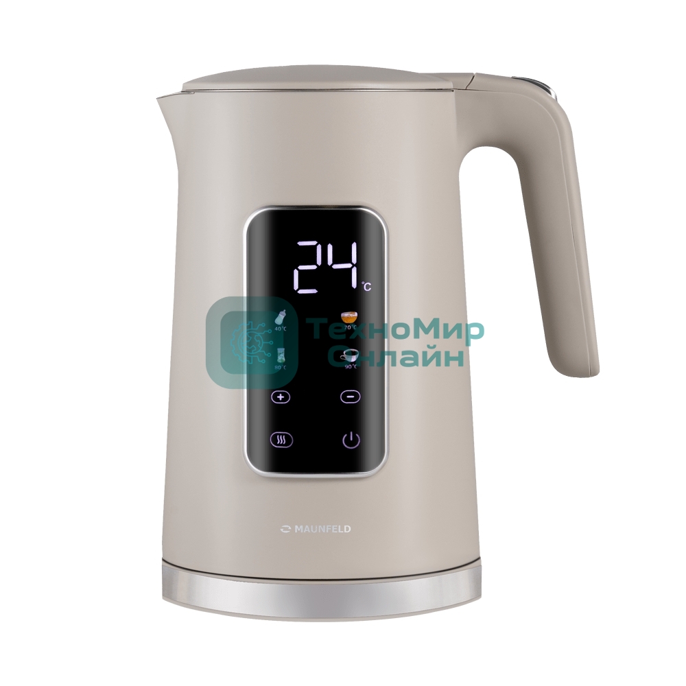 Чайник электрический Maunfeld MGK-635DBG бежевый, 1.7 л, 2200 Вт