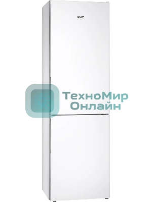 Холодильник Atlant XM-4624-101 белый двухкамерный 228/119л морозилка снизу