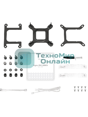 Система охлаждения Ocypus Sigma L24 PRO WH IPS Display/white/290W/All Intel/AMD AM*/Screws