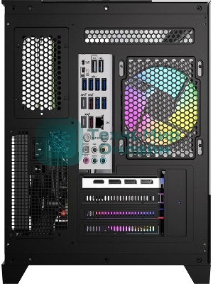 Компьютерный корпус AeroCool/Formula Crystal Z9ML Floe черный без БП mATX 4x120мм 2xUSB 3.0 audio bott PSU