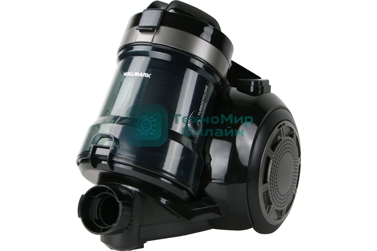 Пылесос WILLMARK VC-2298CYM (циклон,конт.2л,металл.телескоп.трубка,ТУРБО щетка,1800Вт)
