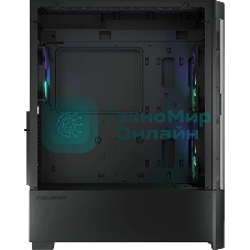 Компьютерный корпус Cougar Airface RGB Black, 2х140мм + 1x120мм ARGB Fan, ARGB Fan Hub, без БП, черный, ATX
