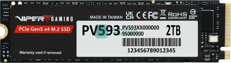 Накопитель SSD PATRIOT M.2 PCIE 2Tb 2280 NVMe PV593P2TbM28H