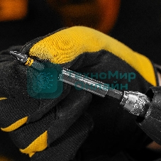 Набор бит Denzel PH2х25, сталь S2, шестигранный профиль, 10 шт.