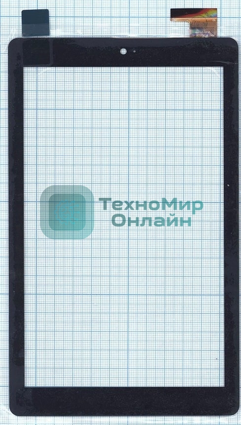 Сенсорное стекло (тачскрин) FPC-FC80J128-02, черное
