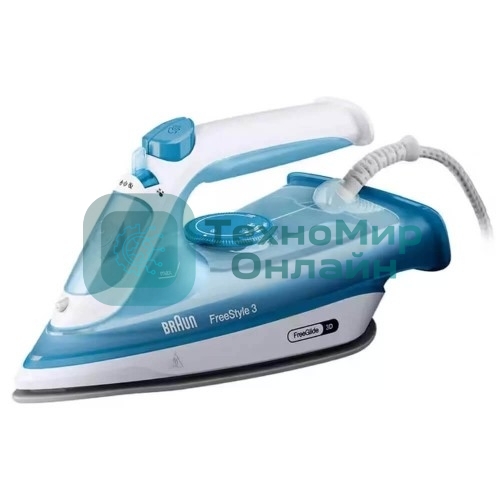 Утюг Braun FI3144BL голубой/белый, 2400 Вт, 45 г/мин, 160 г/мин, 270 мл