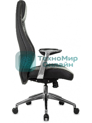 Кресло Бюрократ Zen/Black черный, кожа