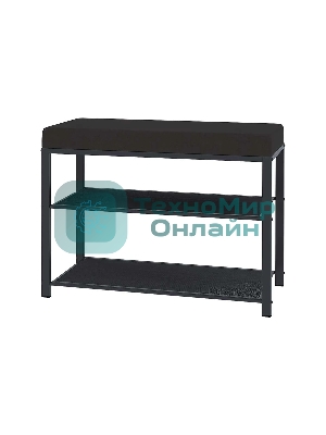 Банкетка ЗМИ Торонто 23S каркас графит,сиденье серый БТ23СГрС