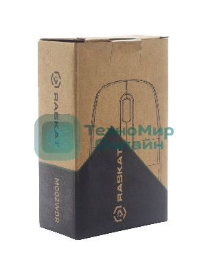 Мышь беспроводная Raskat M002WBR черный, 1600 dpi, радиоканал, Bluetooth, USB, кнопки - 4