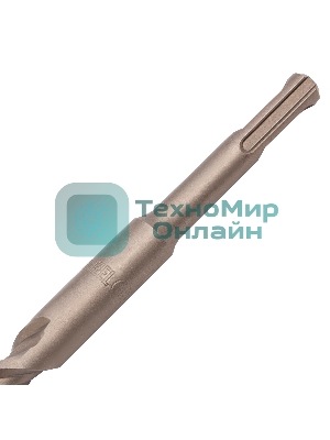 Бур по бетону Denzel двойная спираль, Cobalt W-tip, 16x460 мм, SDS PLUS