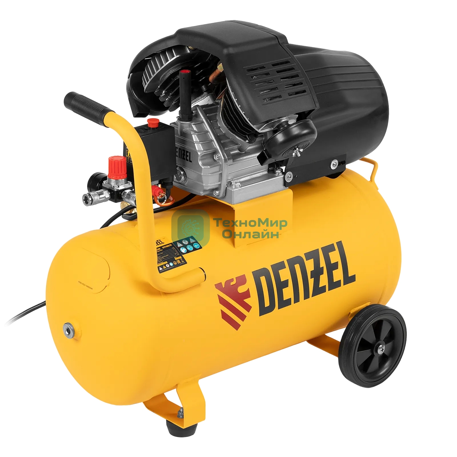 Компрессор воздушный Denzel прям. привод DCV1800/50, 1,8 кВт, 50 л, 320 л/мин