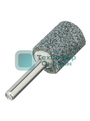 Шарошка абразивная Denzel цилиндр, 19 x 25 мм, для дрели, хвостовик d6 мм, 63С
