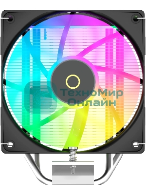 Кулер для процессора Ocypus Delta A40 SE BK ARGB, 120мм ARGB FAN, Top ARGB Panel, 4 HEAT PIPES, 4-PIN PWM, 800-1800 RPM, 31DBA, HYDRO BEARING, LGA115X/1200/1700/18XX, AM4/AM5