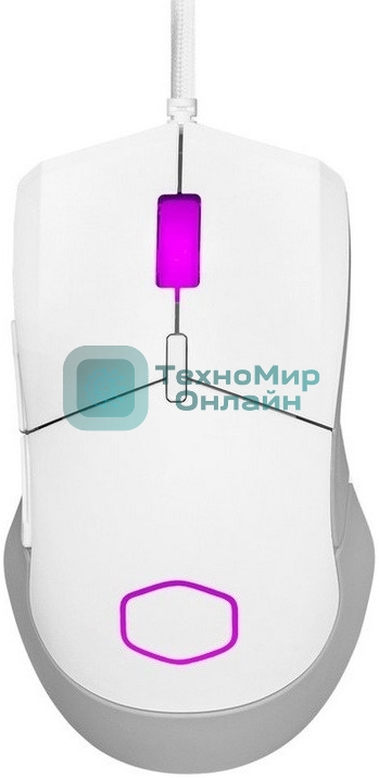 Мышь проводная Cooler Master MM-310-WWOL1 белый, 12000 dpi, USB Type-A, кнопки - 6