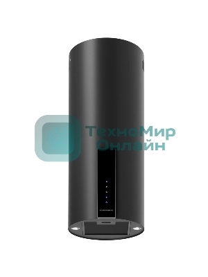 Вытяжка Kuppersberg, цилиндрическая, настенная, 35 см, сенсорное управление, таймер, отвод/рециркуляция, 3 скорости, производительность 850 м3/ч, LED освещение, обратный клапан, уровень шума 68 дБ, угольный фильтр CF110 (опция), цвет черный