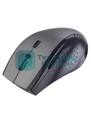 Мышь беспроводная Perfeo DAILY серый металлик, 1600 dpi, радиоканал, USB, кнопки - 6