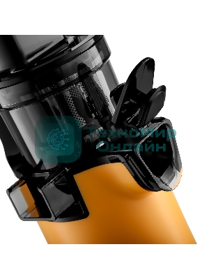 Соковыжималка BRAYER 1706BR-YE жёлтый, шнековая вертикальная, 130 Вт, 600 мл, электронное, реверс