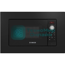 Встраиваемая микроволновая печь Bosch BFL623MB3 черный, 20 л, 800 Вт, переключатели - поворотный механизм/сенсор