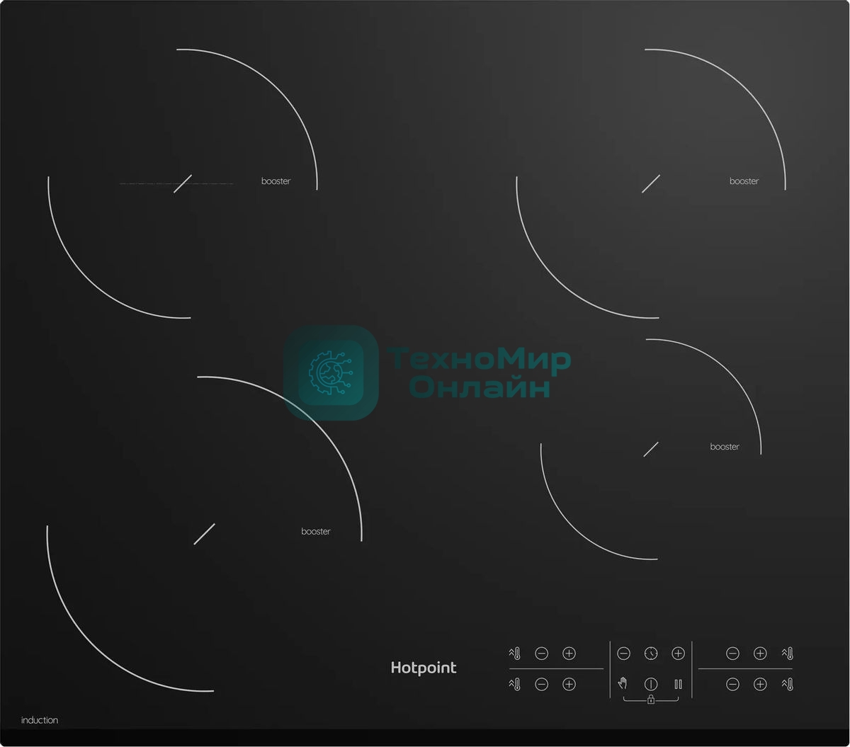 Индукционная варочная панель Hotpoint HB 2560S BF, независимая, черный