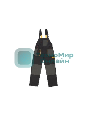 Полукомбинезон профессиональный рабочий Denzel 90391 65% полиэстер 35% хлопок, XXXL