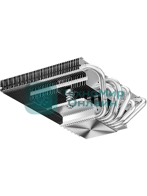 Кулер для процессора PCCooler RC600-67 (125W, 4-pin PWM, 67.5mm, Al, 4x6mm, 1x120мм, 62.5CFM, 32.5dBA, 2300RPM, S: 1851/1700/1200/115X, AM5/AM4, черный)