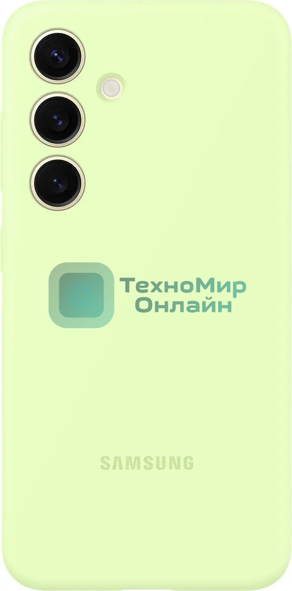 Чехол (клип-кейс) Samsung для Samsung Galaxy S24+ Silicone Case Silicone Case S24+ лайм (EF-PS926TGEGRU)