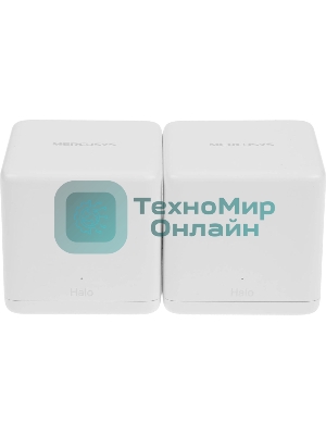 Бесшовный Mesh роутер Mercusys Halo H60X(2-pack) AX1500 10/100/1000BASE-TX белый (упак.:2шт)