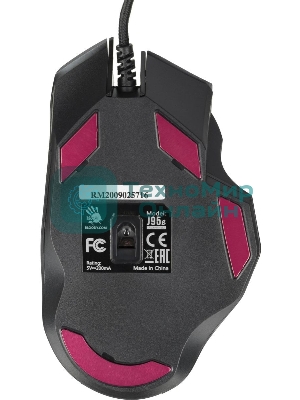 Мышь проводная A4Tech Bloody J95s серый, 8000 dpi, USB, кнопки - 9