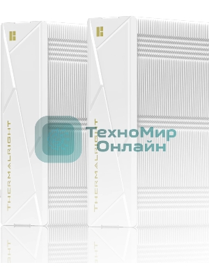 Кулер для процессора Thermalright Royal Pretor 130 Ultra White (4-pin PWM, 158mm, Ni/Cu, 7x6mm, 1x120mm ARGB +1x130mm, 69CFM/81.88CFM, 27dBA/28.3dBA, 2150RPM/1750RPM, S: 1200, 1700, 1851, 115X, 2011, 2066, AM4, AM5, white)