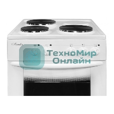 Плита электрическая Лысьва ЭП 301 МС белый, конфорок 3 шт, духовка 57 л, 50 см x 84 см x 60 см (без крышки)