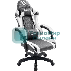 Кресло Defender Fortune серый, экокожа, 120 кг