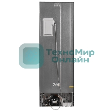 Холодильник Maunfeld MFF185NFХ10 нержавеющая сталь двухкамерный инвертор 240/100л морозилка снизу, No Frost