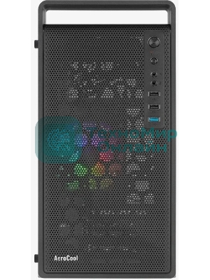 Компьютерный корпус MiniTower Aerocool/Formula CS-109-G-BK-v1 (mATX, USB3x1, USB2x2, 120мм RGb fan, без БП) (4711099472376)