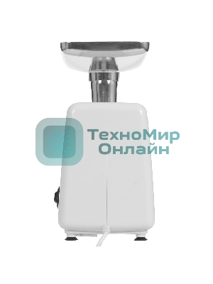 Мясорубка электрическая RENOVA MG200-R1WL белый, 2000 Вт, 2.0 кг/мин, реверс, защита от перегрузки, металлический лоток, насадки - 8