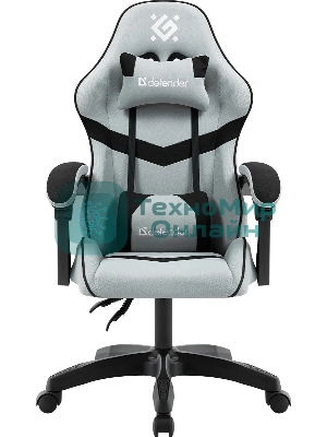 Кресло игровое Defender Savage серый/черн, класс 2, ткань