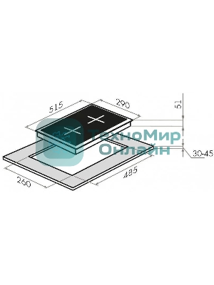 Газовая варочная панель Maunfeld EGHG.32.6CB/G