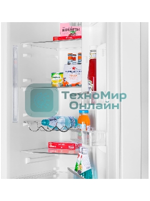 Холодильник Maunfeld MFF200NFW белый глянц. двухкамерный 271/106л морозилка снизу, No Frost