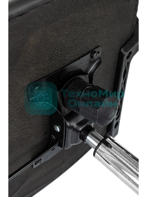 Кресло компьютерное Бюрократ CH-695NSL черный, экокожа, крестов. металл хром