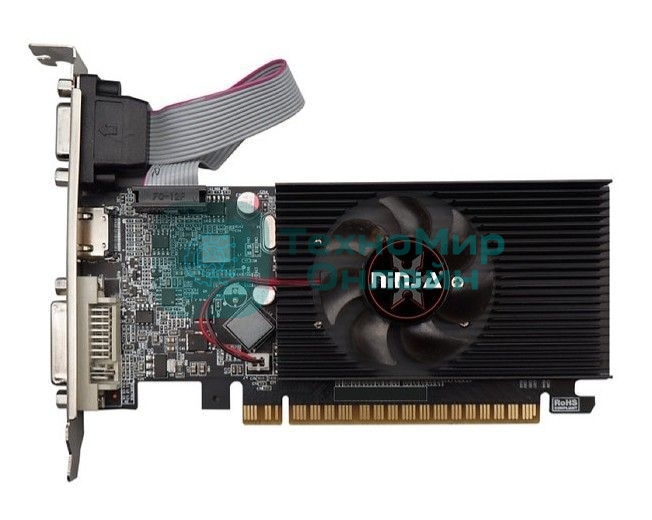 Видеокарта Ninja (Sinotex) Geforce GT610 PCIE (48SP) 2G 64-bit DDR3 DVI HDMI CRT