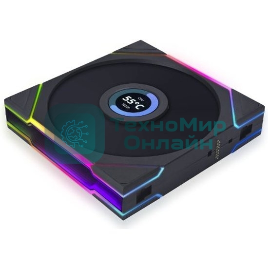 Корпусный вентилятор LIAN LI UNI FAN TL LCD (3pcs) G99.12TLLCD3B.00 черный 120мм 1900rpm 27db 7-pin
