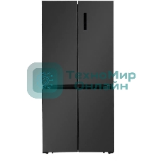 Холодильник LEX LCD450MgID серый трехкамерный 288/129л морозилка снизу, No Frost, Side-by-Side