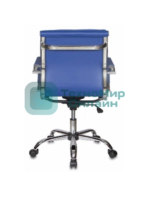 Кресло Бюрократ CH-993-Low/blue синий, экокожа
