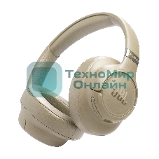 Беспроводные/проводные наушники JBL Tune 780NC бежевый, полноразмерные, Bluetooth + проводной, адаптивное шумоподавление
